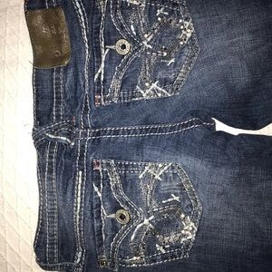 bedazzled flare jeans